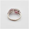 An 18k white gold, ruby and diamond ring - image-3