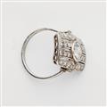 An 18k white gold Art Deco diamond solitaire ring - image-2