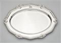 A large George III silver platter - image-1