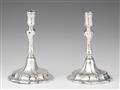 A pair of Spanish silver candlesticks - image-1