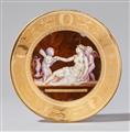 A rare Brussels porcelain plate with cameo decor - image-1