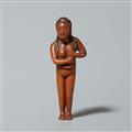 A wood netsuke of a young fishing girl. Second half 19th century - image-1