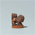 A boxwood seal netsuke. 19th century - image-3