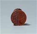 A boxwood seal netsuke. 19th century - image-5