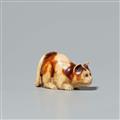 An ivory netsuke of a cat. 19th century - image-2