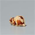 An ivory netsuke of a cat. 19th century - image-4