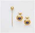 A 14k gold granulation gentlemen's garniture - image-1