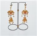 A pair of 14k gold "a chioccia" earrings - image-1