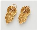 A pair of 18k gold clip earrings in the Revivalist style - image-2