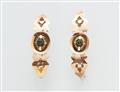 A pair of French 18k gold creole Empire earrings - image-1