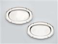 A pair of Dresden silver platters - image-1