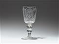 An important glass goblet commemorating Johann Georg III of Saxony - image-2