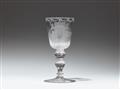 A Saxon heraldic glass goblet - image-2