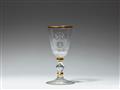 A Brandenburg heraldic glass goblet - image-1
