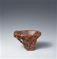 A rhinoceros horn libation cup. 17th/18th century - image-2