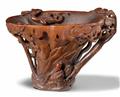 A rhinoceros horn libation cup. 17th/18th century - image-1