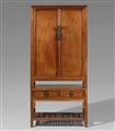 A huanghuali cabinet in two parts. Early 19th century - image-2