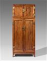 A pair of possibly huanghuali wood compound wardrobes with a top cupboard. 19th/20th century - image-4