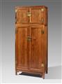 A pair of possibly huanghuali wood compound wardrobes with a top cupboard. 19th/20th century - image-5