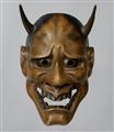 No-Maske vom Typ Hannya. Holz, bemalt. 19. Jh. - image-1