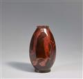 A hexagonal bronze vase by Yashima Boshu (1925-2001). Second half 20th century - image-2