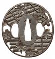 An Edo iron tsuba. First half 19th century - image-1