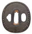 An Umetada shibuichi tsuba. 18th century - image-2