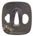 A Tsuchiya shibuichi tsuba. 19th century - image-2