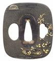 A Tsuchiya shibuichi tsuba. 19th century - image-1