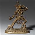 Sarvabuddha-Dakini. Bronze. Tibet. 18. Jh. - image-1