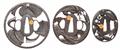 Three iron tsuba. Edo period - image-2