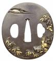 Tsuba. Shibuichi. Mitte 19. Jh. - image-1