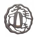 An iron sukashi tsuba. Probably Hayashi school. 18th century - image-1