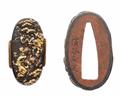 Fuchi-kashira. Shakudo. Edo. Mitte.18. Jh. - image-1