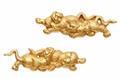 A pair of gilt copper alloy menuki. 19th century - image-1