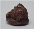 A boxwood netsuke of Raiden. Early 19th century - image-4