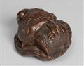 A boxwood netsuke of Raiden. Early 19th century - image-1