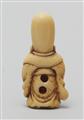 An ivory netsuke of a friendly Fukurokuju. Early 19th century - image-4