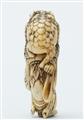 An ivory netsuke of Gama Sennin. Early 19th century - image-2