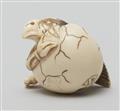 An ivory netsuke of a tengu no tamago. 19th century - image-4