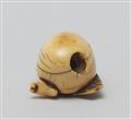 An ivory netsuke of a tengu no tamago. Second half 18th century - image-6