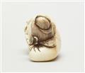 An ivory netsuke of a Chinese lady. 18th century - image-4