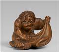 A boxwood netsuke of Yojo. 19th century - image-1