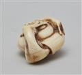 An ivory netsuke of two snails. 19th century - image-5