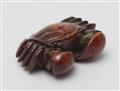 A boxwood netsuke of a crab. Second half 19th century - image-3