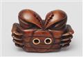 A boxwood netsuke of a crab. Second half 19th century - image-5