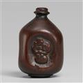 A cherrywood netsuke of a sake bottle (tokkuri). 19th century - image-1