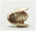 A nautilus shell netsuke of the inner core. Second half 19th century - image-6