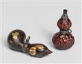 Two double gourd-shaped netsuke. 19th century - image-1