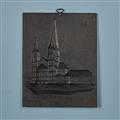 A cast iron New Year's plaque “Die Muensterkirche zu Bonn” - image-2